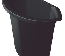 helit Mülleimer-Einsatz 6,0 l schwarz