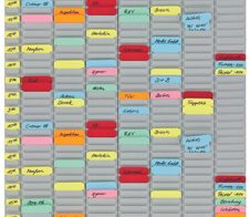 FRANKEN Stecktafel 31,5 x 78,3 cm 5 - Fach