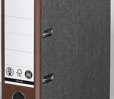 LEITZ Ordner Rückenbreite 8 cm DIN A4 Karton braun marmoriert