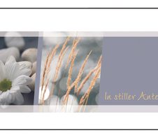 SIGEL Trauerkarten Margerite DIN lang