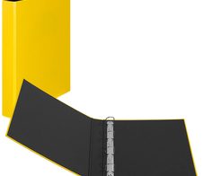 VELOFLEX Ringbuch 4-Ringe DIN A4 3.5 cm gelb