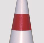 Pylon 75 cm rot, weiß