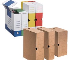 Cartonia Archivboxen für lose Dokumente 8,3 x 34,0 x 25,2 cm