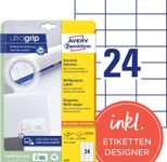 AVERY Zweckform Etiketten 6173 weiß 70,0 x 37,0 mm