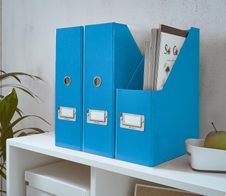 LEITZ Stehsammler Click & Store Karton, 1.200 g/qm blau , DIN A4