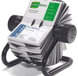 DURABLE Visitenkarten-Rollkartei schwarz, für Visitenkarten bis Größe 95 x 60 mm