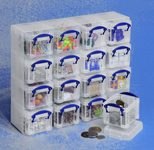 Really Useful Box Aufbewahrungsbox 16x 0,14 l - 28,0 x 8,5 x 22,5 cm transparent