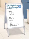 Showdown® Displays Prime Kundenstopper DIN A0, DIN A1 2-Fach silber