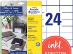 AVERY Zweckform Etiketten 6122 weiß 70,0 x 36,0 mm