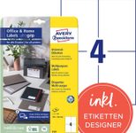 AVERY Zweckform Etiketten 6124 weiß 105,0 x 148,0 mm