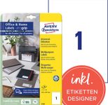 AVERY Zweckform Etiketten 6125 weiß 210,0 x 297,0 mm