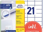 AVERY Zweckform Etiketten 6170 weiß 64,0 x 36,0 mm