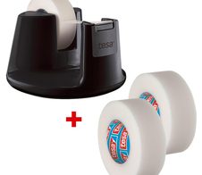 tesa Easy Cut Compact Tischabroller schwarz