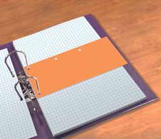 OXFORD Duo Trennstreifen 160 g/m² orange