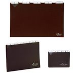 DURABLE Karteikartenregister A-Z, blanko, Jan.-Dez., 0-31 braun für DIN-A4-Karteikästen