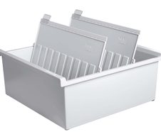 HAN Karteikasten DIN A4 für 1.300 Karteikarten grau