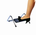 WEDO Fußstütze Trittboy glanzvernickeltes Stahlrohr, Kunststoff schwarz, chrom