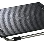 WEDO Fußstütze Ergoswing Stahl, ABS-Kunststoff schwarz, chrom