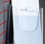 SIGEL Wandprospekthalter DIN A4 1-Fach transparent