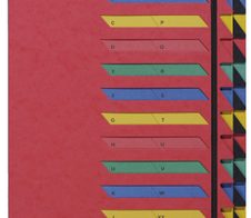 PAGNA Ordnungsmappe DIN A4 24-Fach  rot