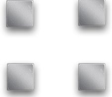 Zeller Magnete 1,0 x 1,0 x 0,99 silber