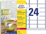 AVERY Zweckform wetterfeste Folienetiketten 63,5 x 33,9 mm