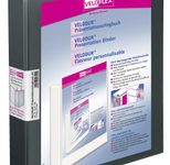 VELOFLEX Präsentationsringbücher 4-Ringe DIN A4 4 cm schwarz