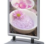 Showdown® Displays Windtalker Kundenstopper DIN A1 2-Fach  silber
