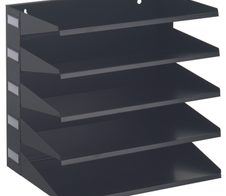 DURABLE Sortierstation DIN A4 quer 5-Fach  schwarz