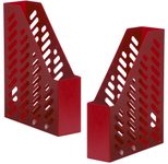 HAN Stehsammler Klassik antistatischer, schwermetallfreier Kunststoff rot , DIN A4