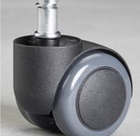 Ersatzrollen für harte Böden schwarz Kunststoff