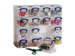 Really Useful Box Aufbewahrungsbox 16x 0,3 l - 37,5 x 12,5 x 31,0 cm transparent