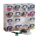 Really Useful Box Aufbewahrungsbox 16x 0,3 l - 37,5 x 12,5 x 31,0 cm transparent