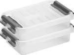 sunware® Aufbewahrungsbox Q-line 0,2 l - 11,3 x 7,8 x 2,9 cm transparent