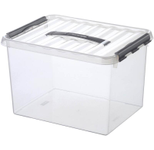 sunware® Aufbewahrungsbox Q-line 22,0 l - 40,0 x 30,0 x 26,0 cm transparent