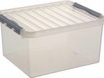 sunware® Aufbewahrungsbox Q-line 36,0 l - 50,0 x 40,0 x 25,5 cm transparent