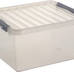 sunware® Aufbewahrungsbox Q-line 36,0 l - 50,0 x 40,0 x 25,5 cm transparent