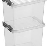 sunware® Aufbewahrungsbox Q-line 3,0 l - 20,0 x 15,0 x 14,0 cm transparent