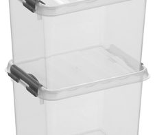 sunware® Aufbewahrungsbox Q-line 3,0 l - 20,0 x 15,0 x 14,0 cm transparent