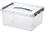 sunware® Aufbewahrungsbox Q-line 15,0 l - 40,0 x 30,0 x 18,0 cm transparent