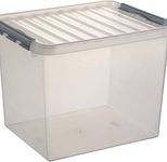 sunware® Aufbewahrungsbox Q-line 52,0 l - 50,0 x 40,0 x 38,0 cm transparent