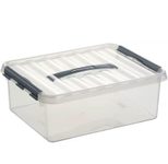 sunware® Aufbewahrungsbox Q-line 12,0 l - 40,0 x 30,0 x 14,0 cm transparent