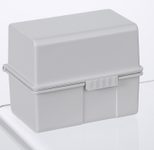 HAN A8 Karteikasten DIN A8 200 Karteikarten lichtgrau