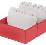 HAN A6 Karteikasten A6 400 Karteikarten rot