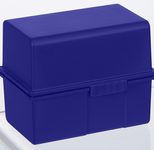 HAN A8 Karteikasten DIN A8 200 Karteikarten blau