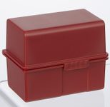 HAN A8 Karteikasten DIN A8 200 Karteikarten rot