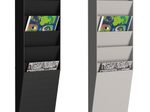 PAPERFLOW Wandprospekthalter DIN A4 6-Fach schwarz
