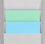 PAPERFLOW Wandprospekthalter DIN A4 6-Fach grau