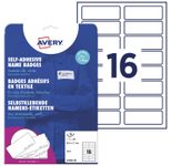 AVERY Zweckform Namensetiketten L4783-20 weiß 88,9 x 31,0 mm