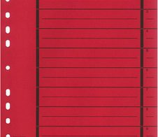 Wekre Trennblätter DIN A4 190 g/m² rot